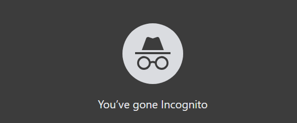 A screenshot of Google's Incognito Mode